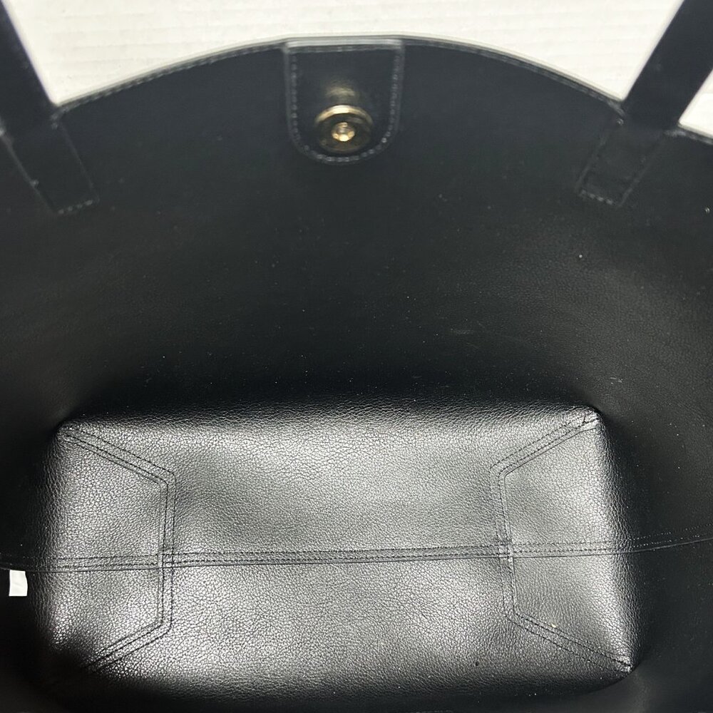Kate Spade New York Coffee Break large black leather tote - Picture 4 of 4